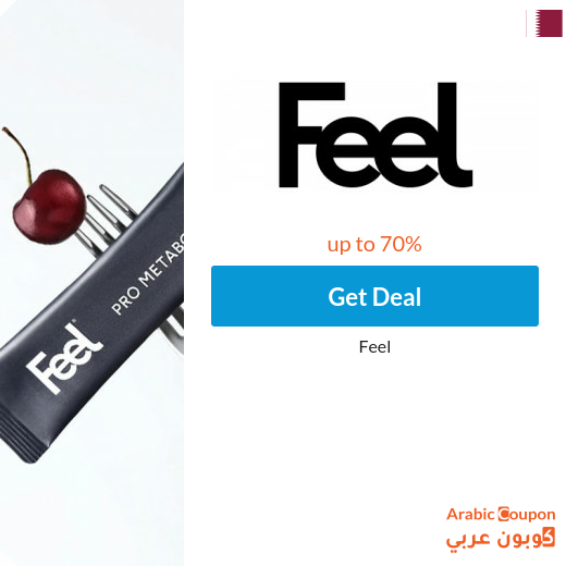 Feel Sale & offers online in Qatar with Feel promo code "AA50"