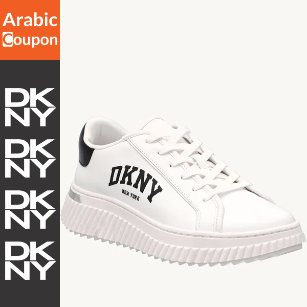 White DKNY Leon sneakers