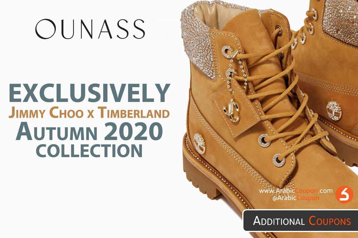 OUNASS in Qatar launched EXCLUSIVELY Jimmy Choo x Timberland Autumn collection